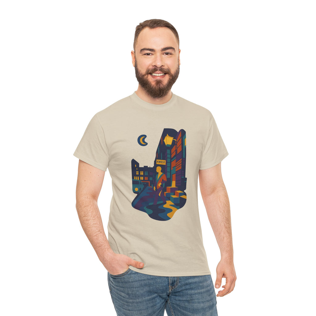 Ziggy Stardust Inspired Tee | Moonlight bowie ziggy retro album cover rock t-shirt