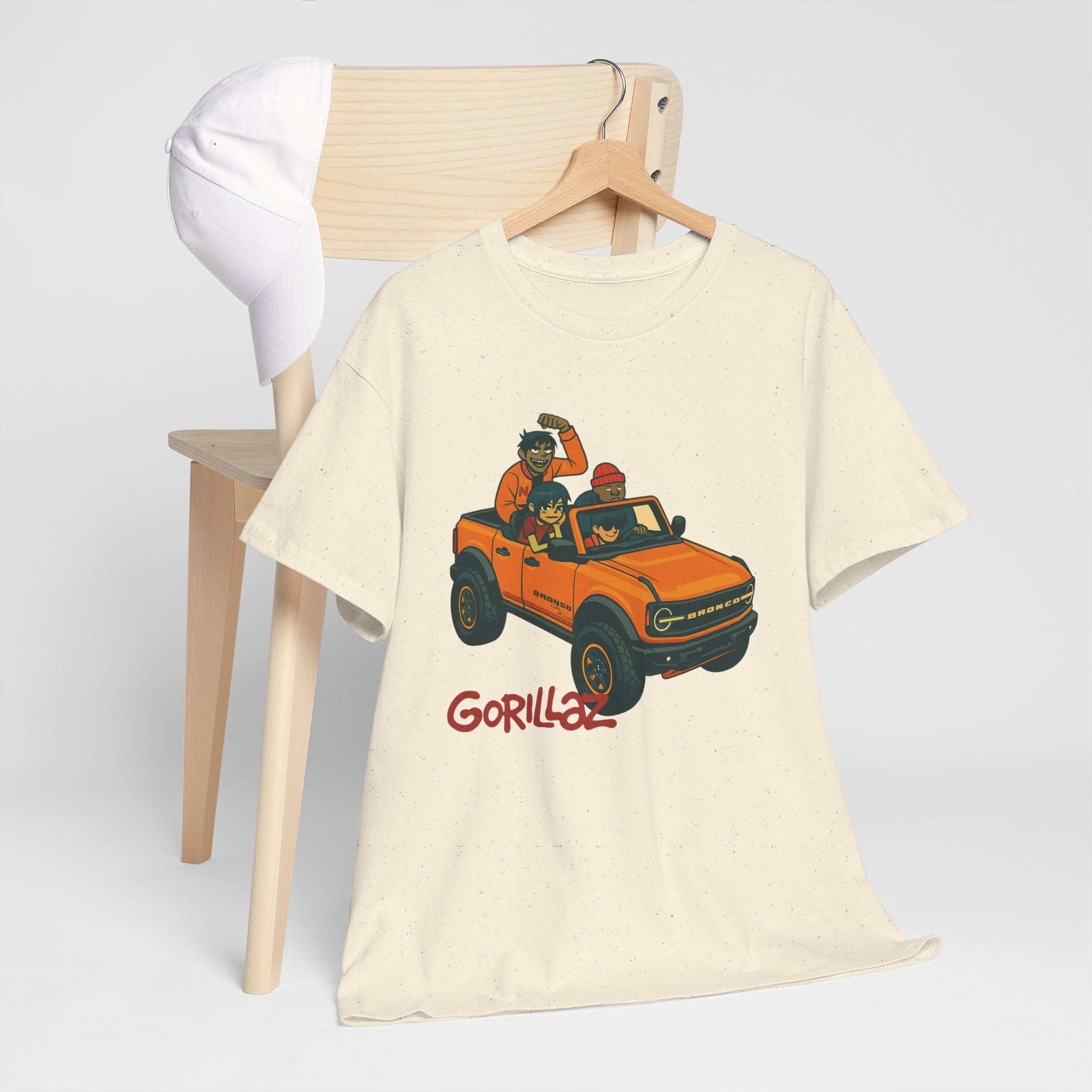 Gorillaz Inspired Bronco Jeep Tee | Band T-Shirt