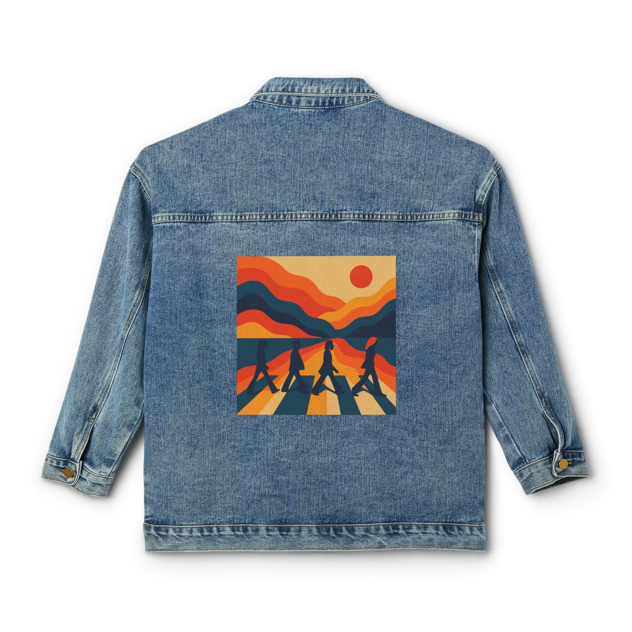 Beatles Inspired Abbey Rd Denim Jacket Women's