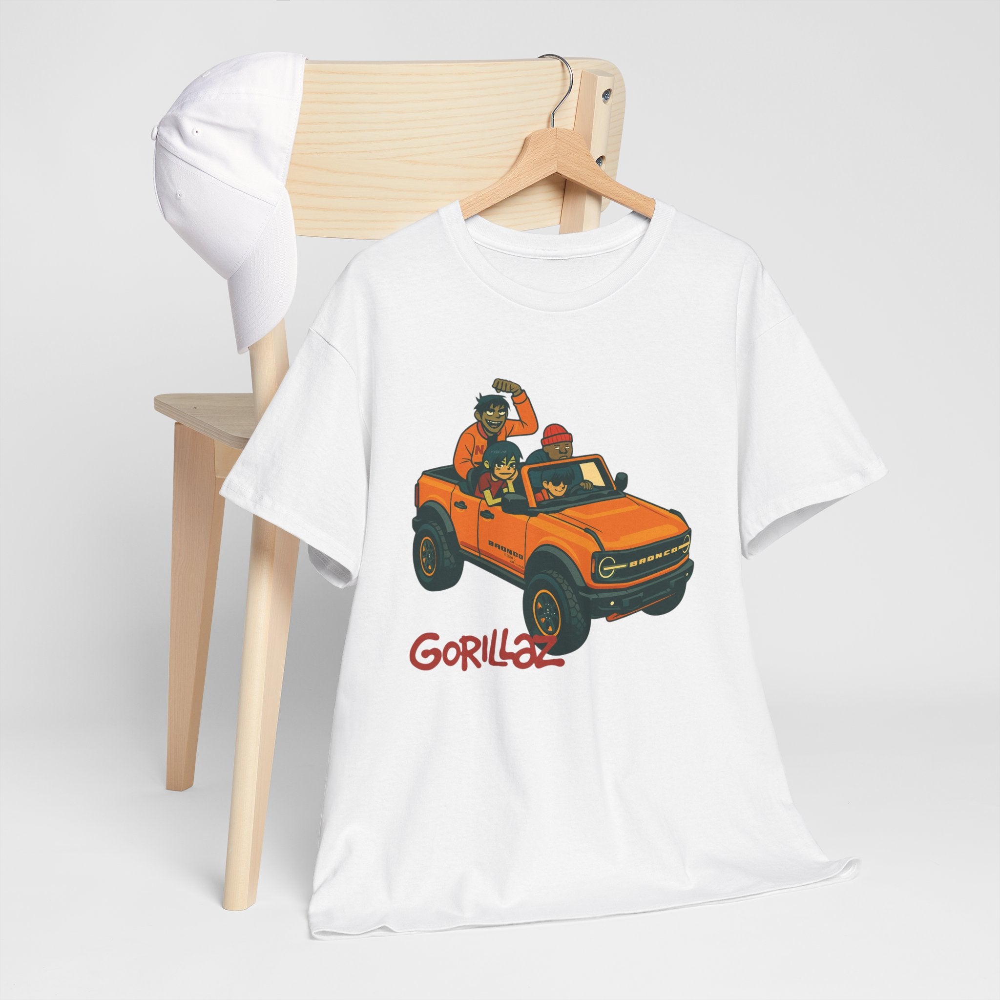 Gorillaz Inspired Bronco Jeep Tee | Band T-Shirt