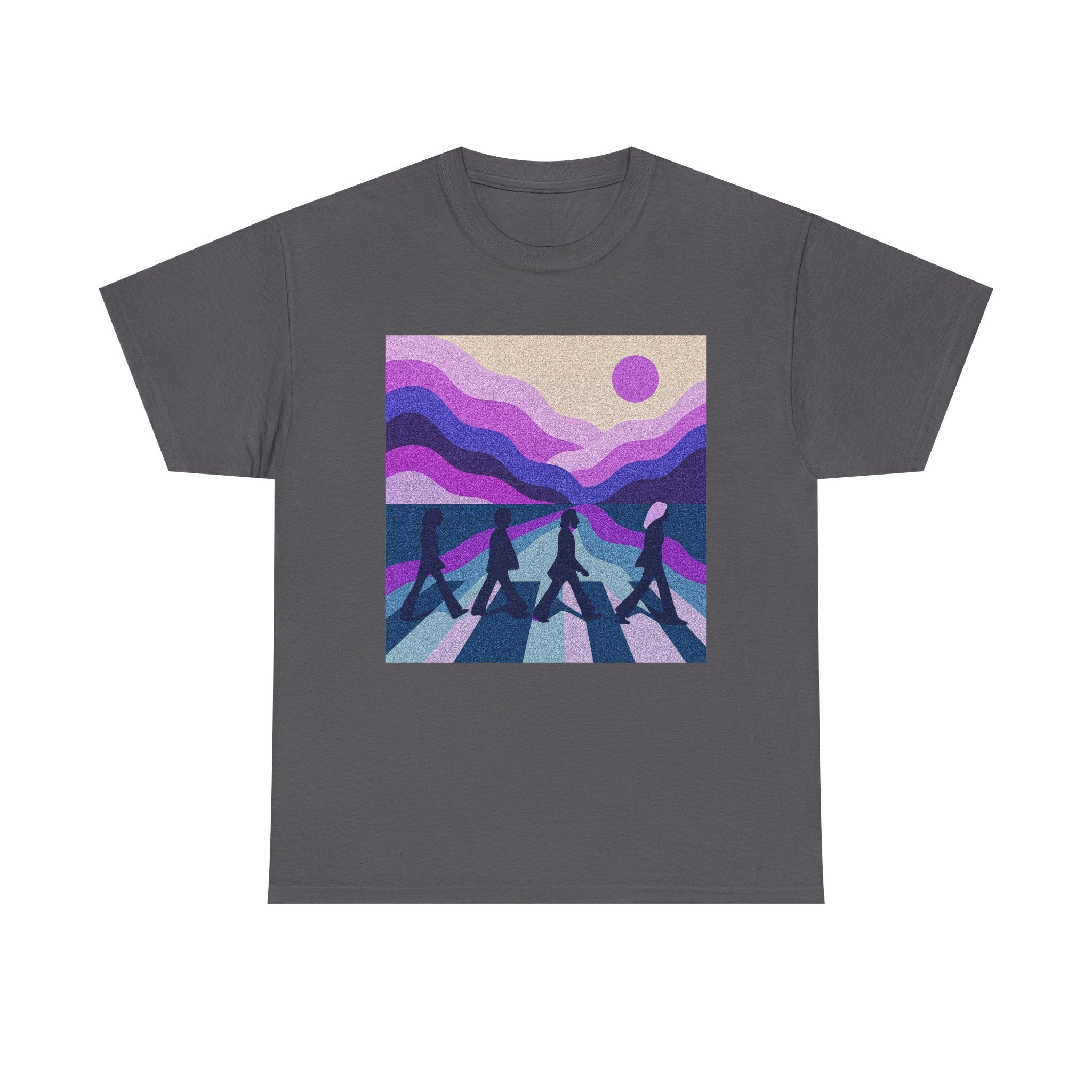 Copy of Beatles Inspired Abbey Road Tee | Retro Sunset Waves vinyl record vibes pop music