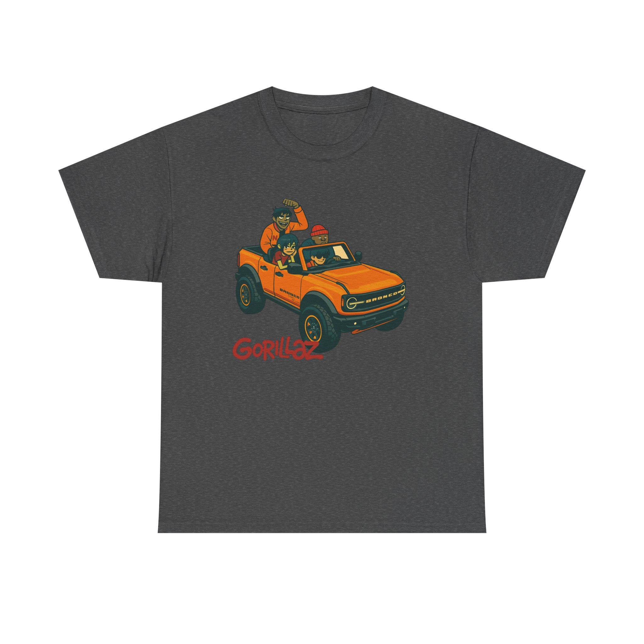 Gorillaz Inspired Bronco Jeep Tee | Band T-Shirt