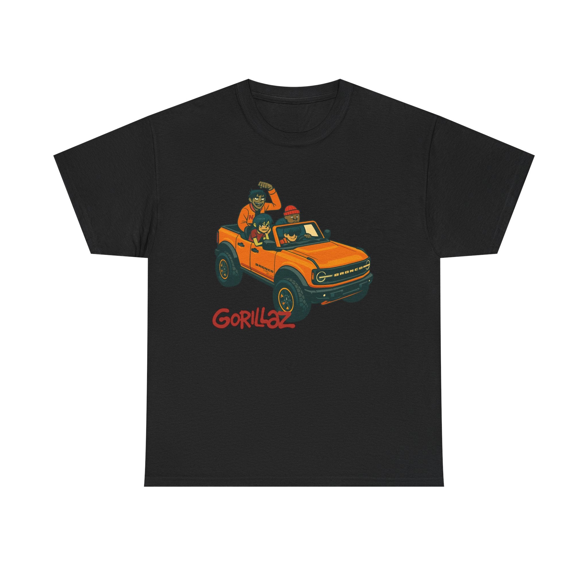 Gorillaz Inspired Bronco Jeep Tee | Band T-Shirt