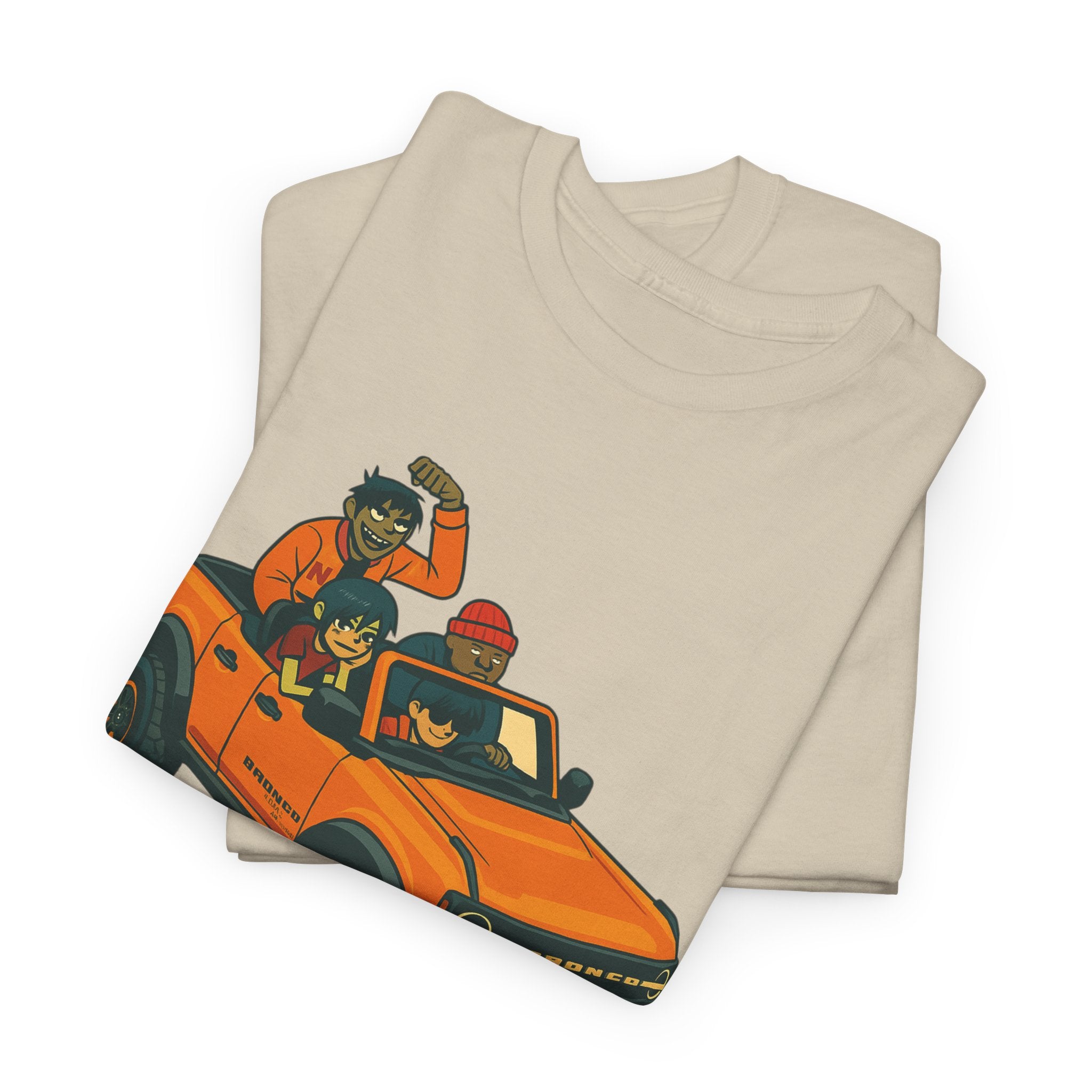 Gorillaz Inspired Bronco Jeep Tee | Band T-Shirt