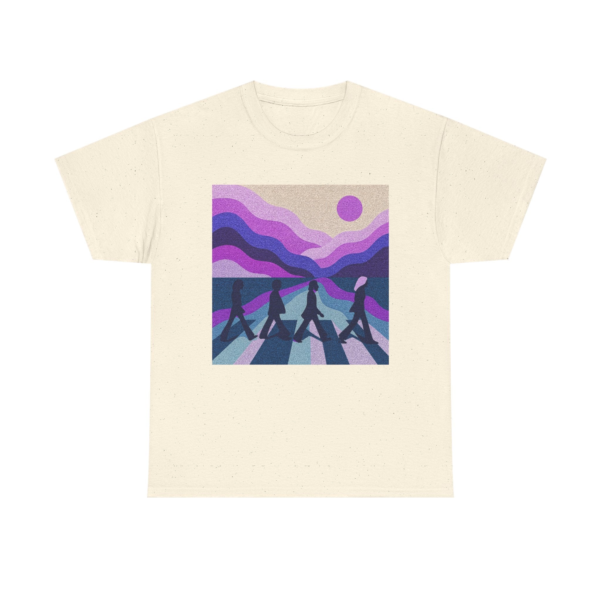 Copy of Beatles Inspired Abbey Road Tee | Retro Sunset Waves vinyl record vibes pop music