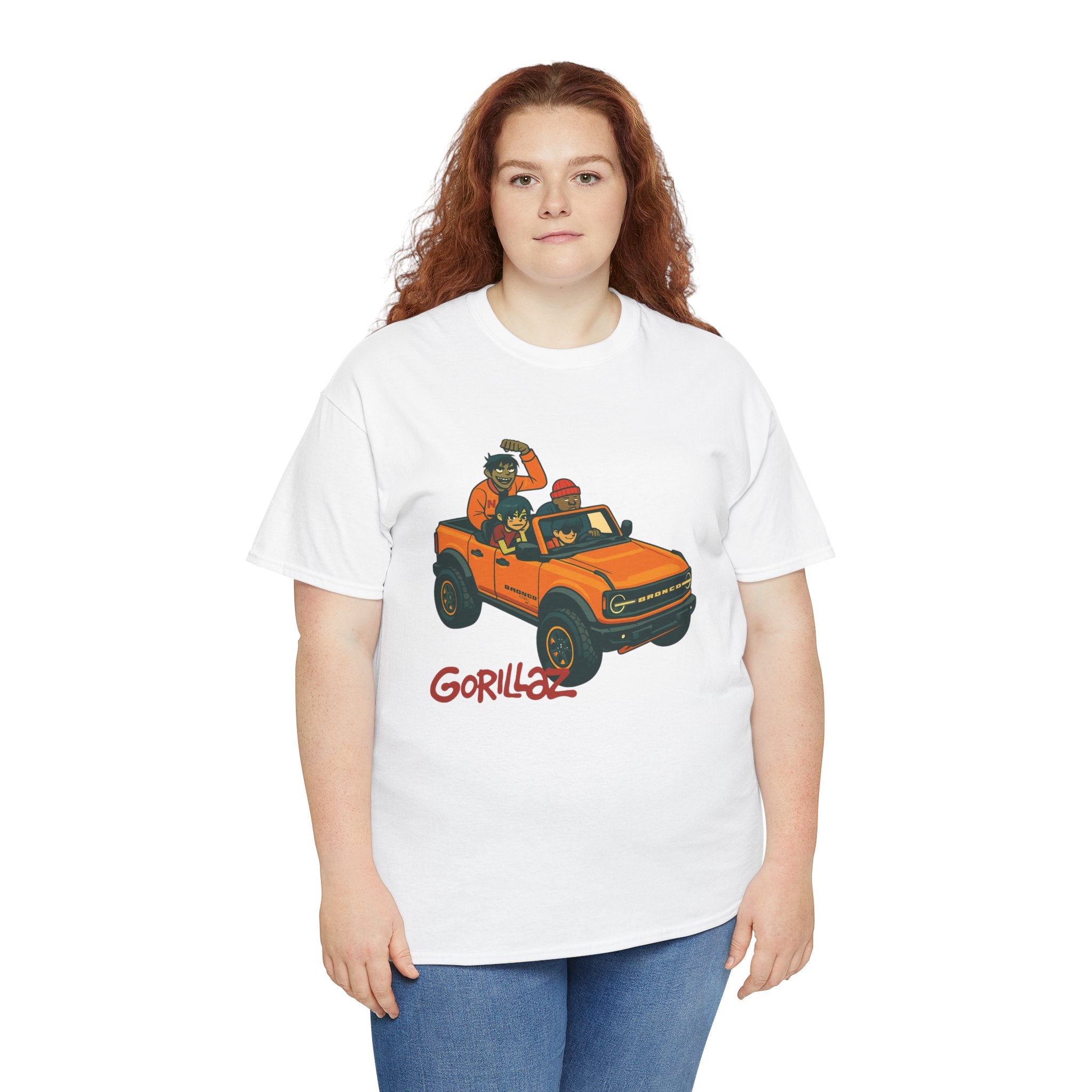 Gorillaz Inspired Bronco Jeep Tee | Band T-Shirt