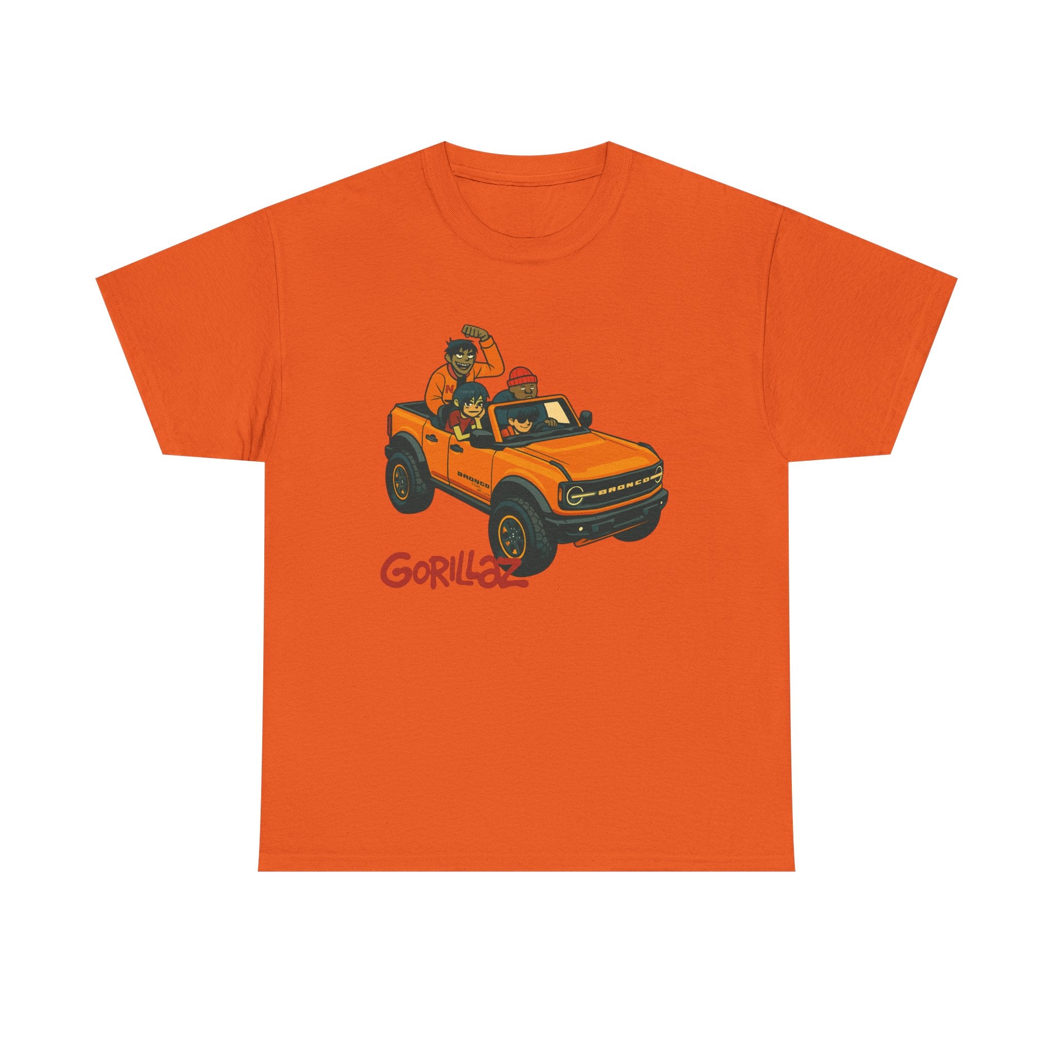 Gorillaz Inspired Bronco Jeep Tee | Band T-Shirt