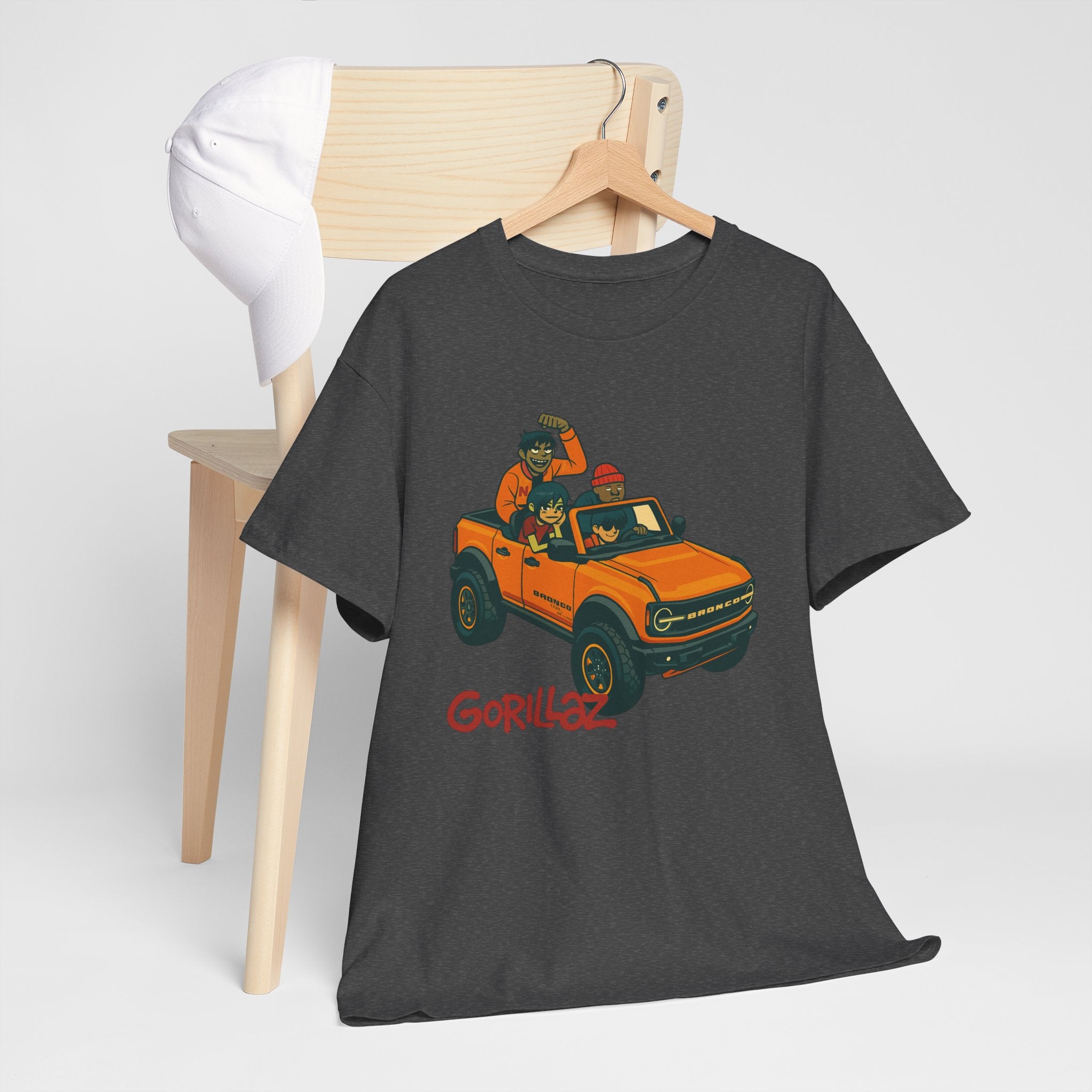 Gorillaz Inspired Bronco Jeep Tee | Band T-Shirt