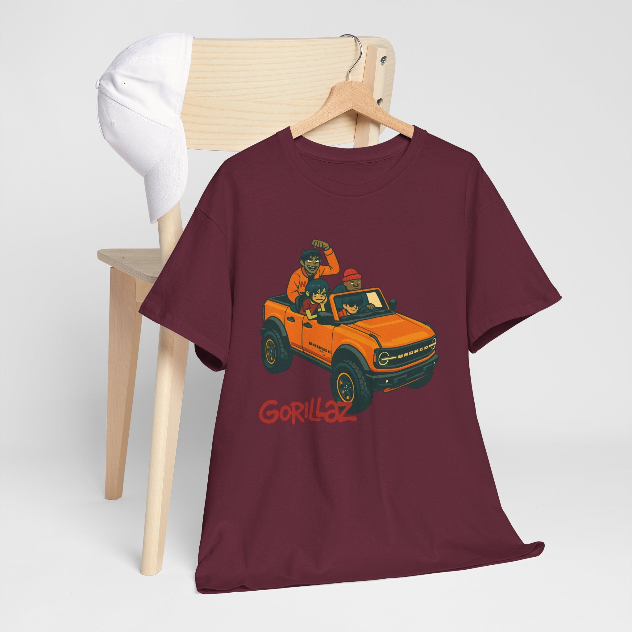 Gorillaz Inspired Bronco Jeep Tee | Band T-Shirt