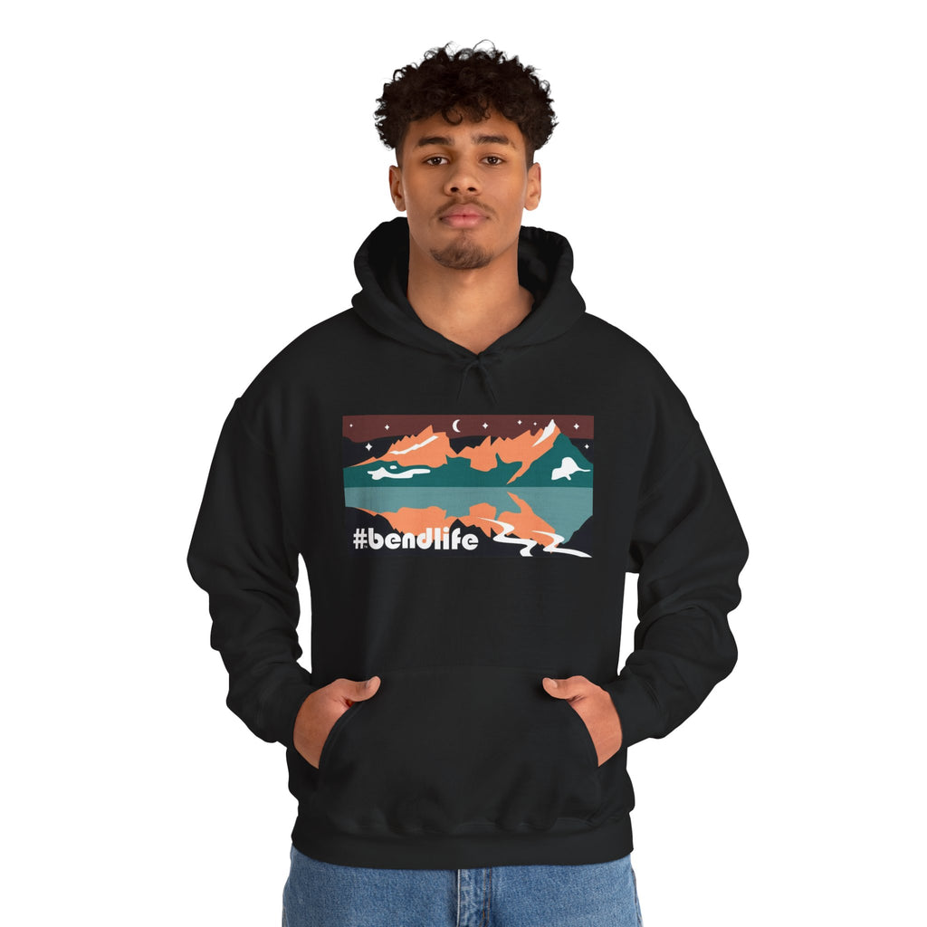 Bend Oregon #bendlife Broken Top Mountain Hoodie - Cascade Collection Bend Oregon Hoodie