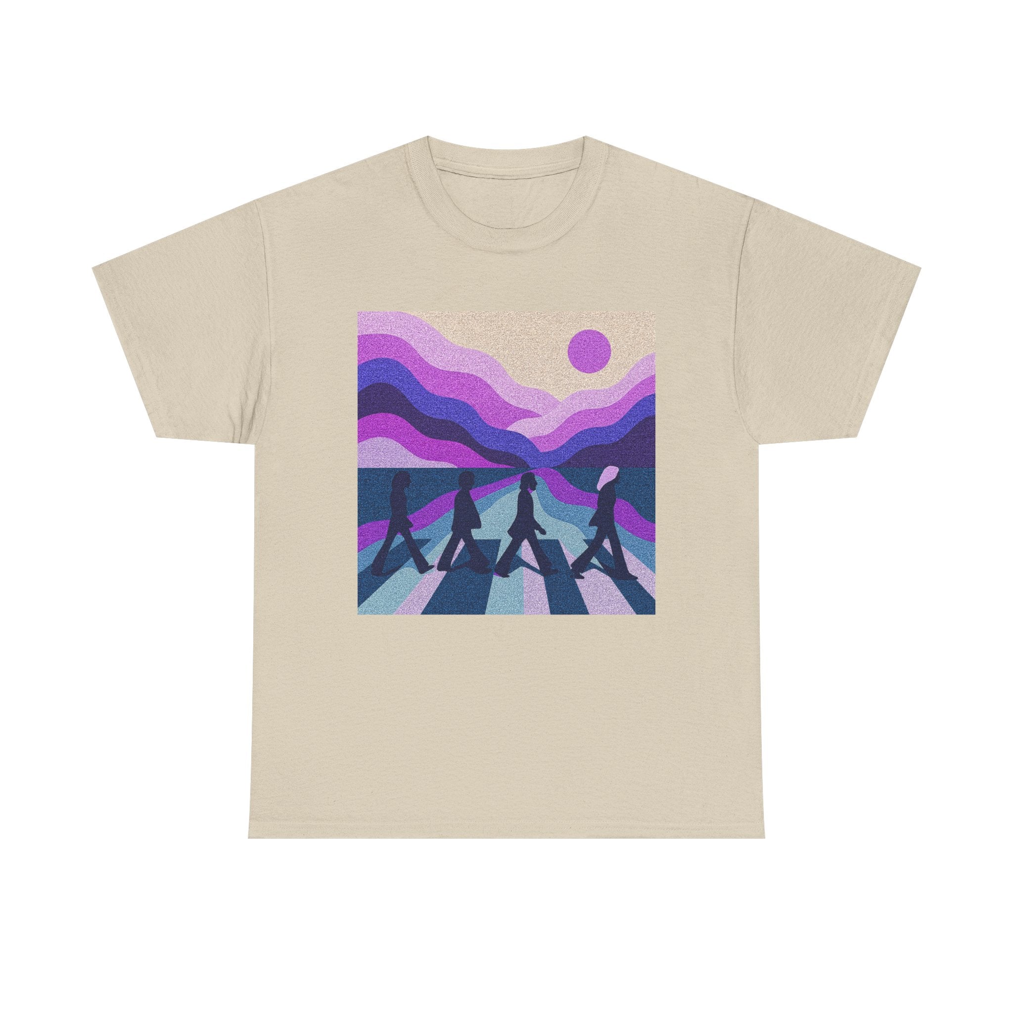 Copy of Beatles Inspired Abbey Road Tee | Retro Sunset Waves vinyl record vibes pop music