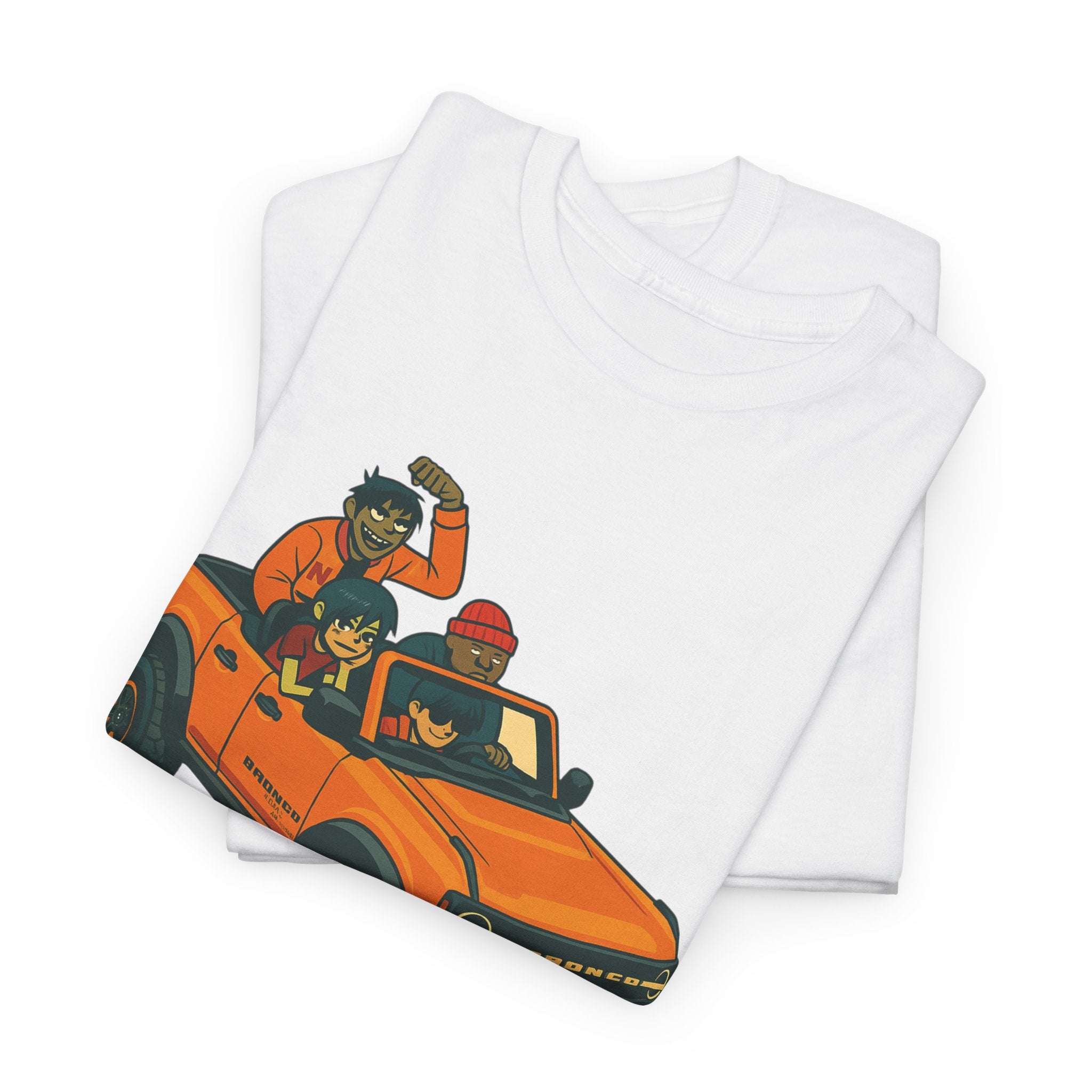 Gorillaz Inspired Bronco Jeep Tee | Band T-Shirt