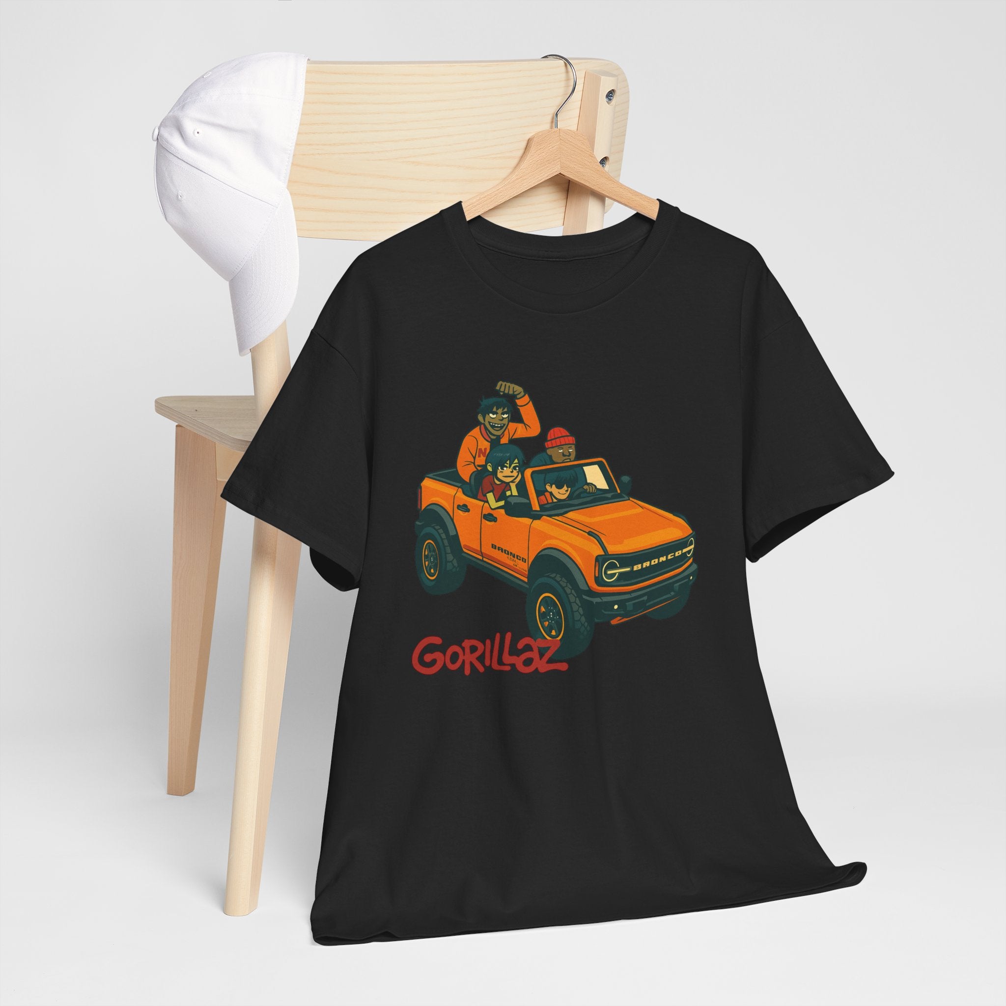 Gorillaz Inspired Bronco Jeep Tee | Band T-Shirt
