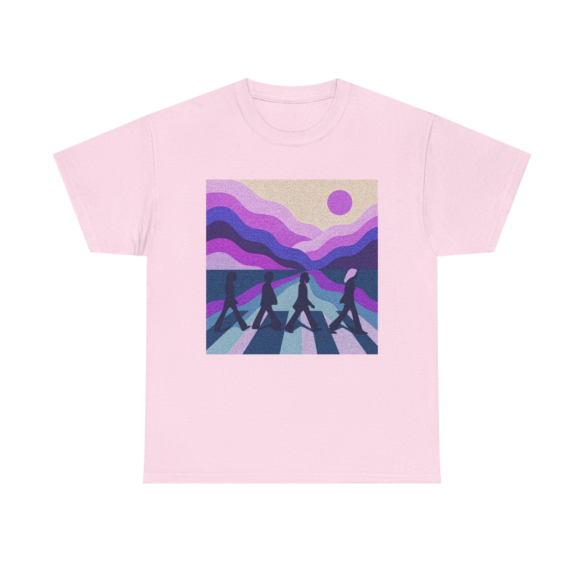 Copy of Beatles Inspired Abbey Road Tee | Retro Sunset Waves vinyl record vibes pop music