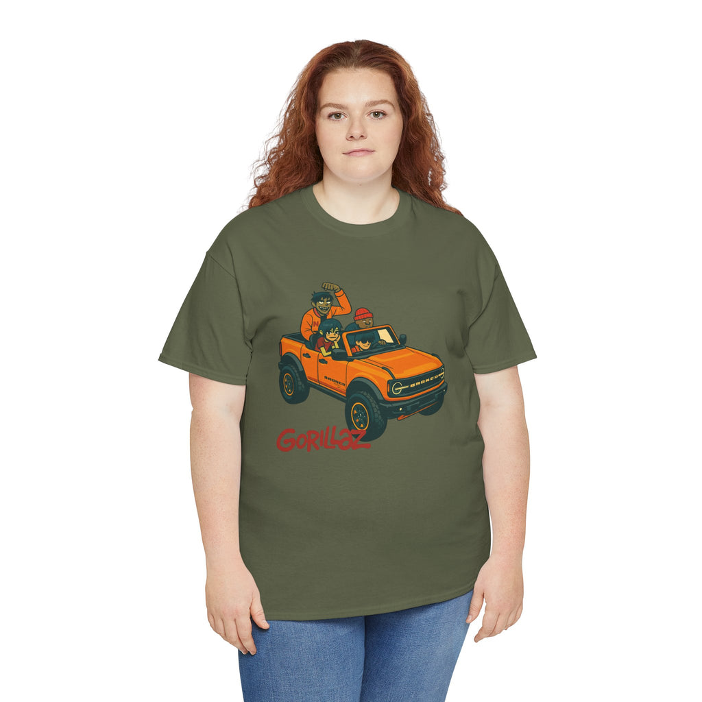 Gorillaz Inspired Bronco Jeep Tee | Band T-Shirt