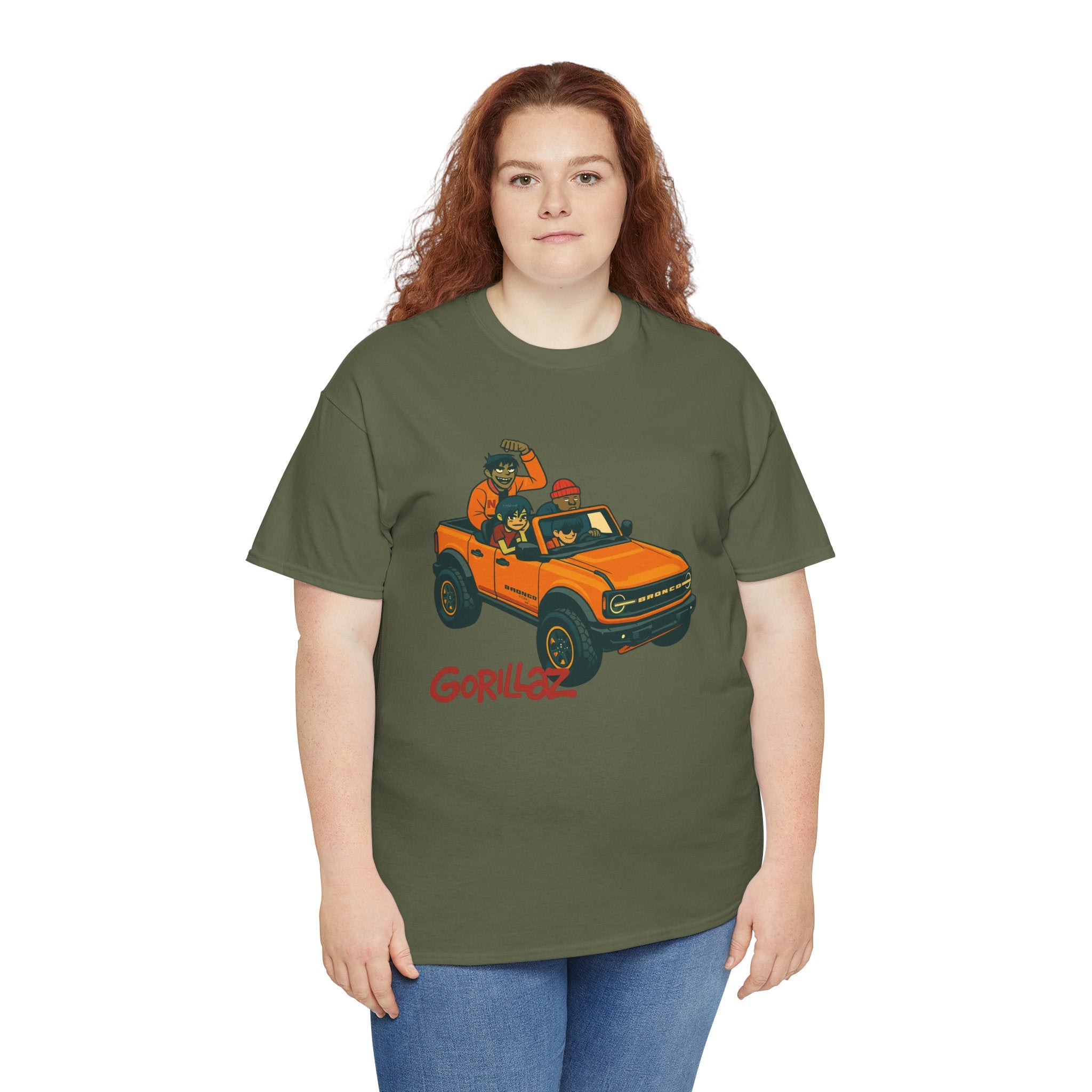 Gorillaz Inspired Bronco Jeep Tee | Band T-Shirt