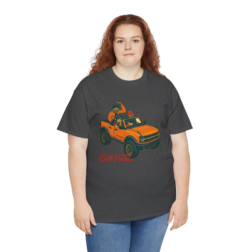 Gorillaz Inspired Bronco Jeep Tee | Band T-Shirt
