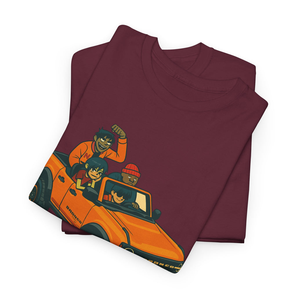 Gorillaz Inspired Bronco Jeep Tee | Band T-Shirt
