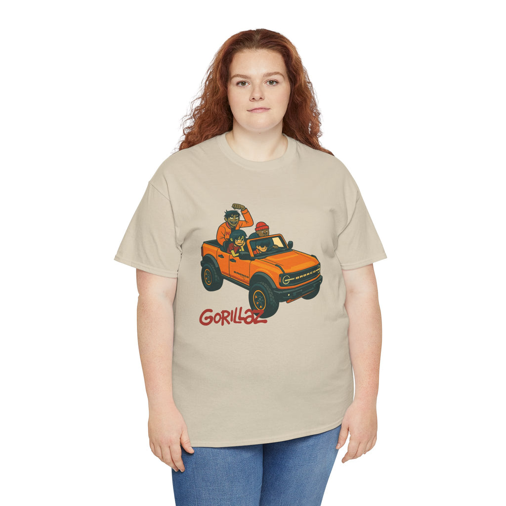 Gorillaz Inspired Bronco Jeep Tee | Band T-Shirt