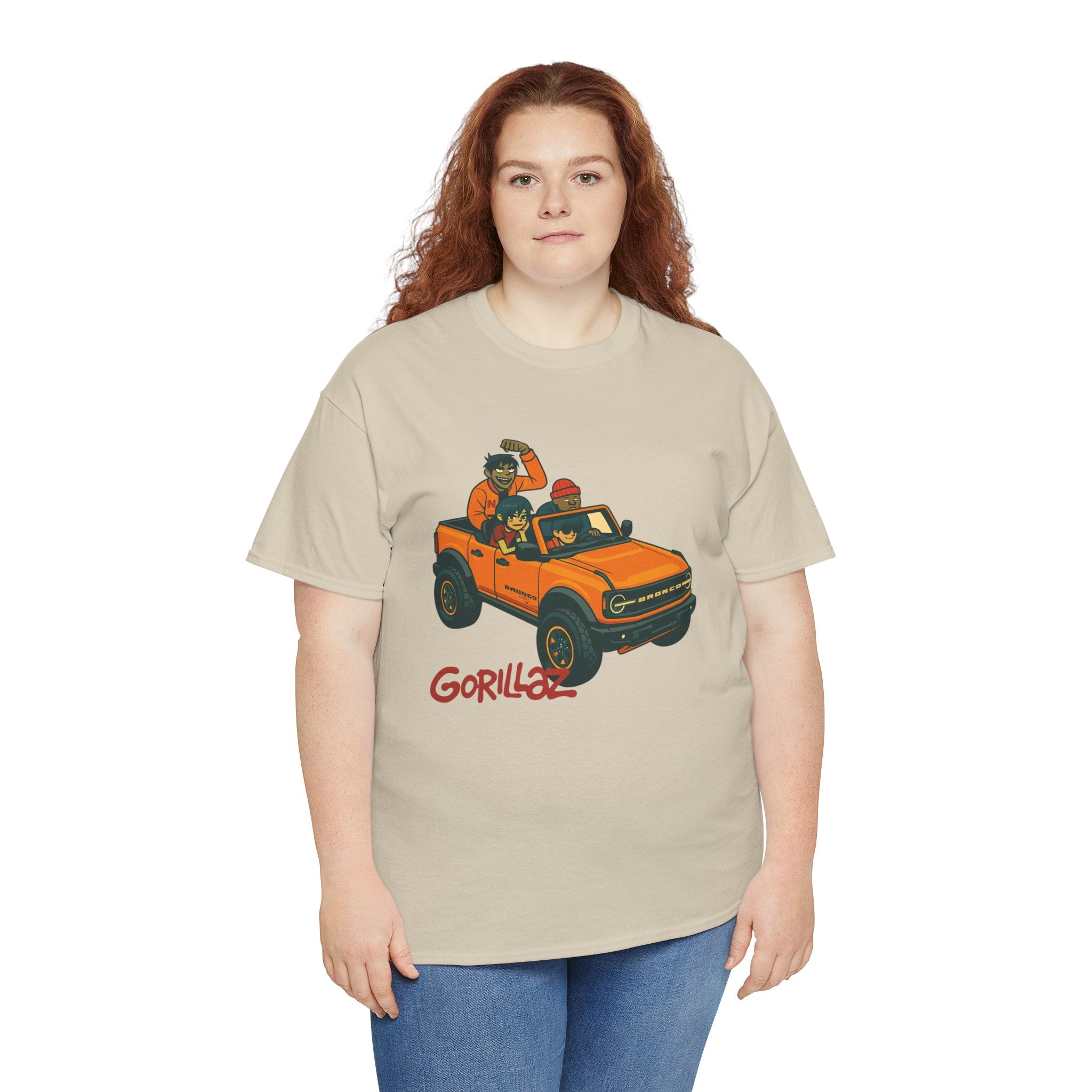 Gorillaz Inspired Bronco Jeep Tee | Band T-Shirt