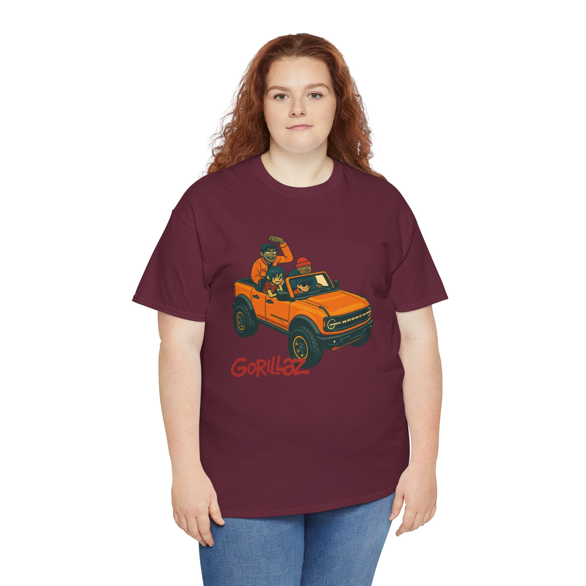 Gorillaz Inspired Bronco Jeep Tee | Band T-Shirt