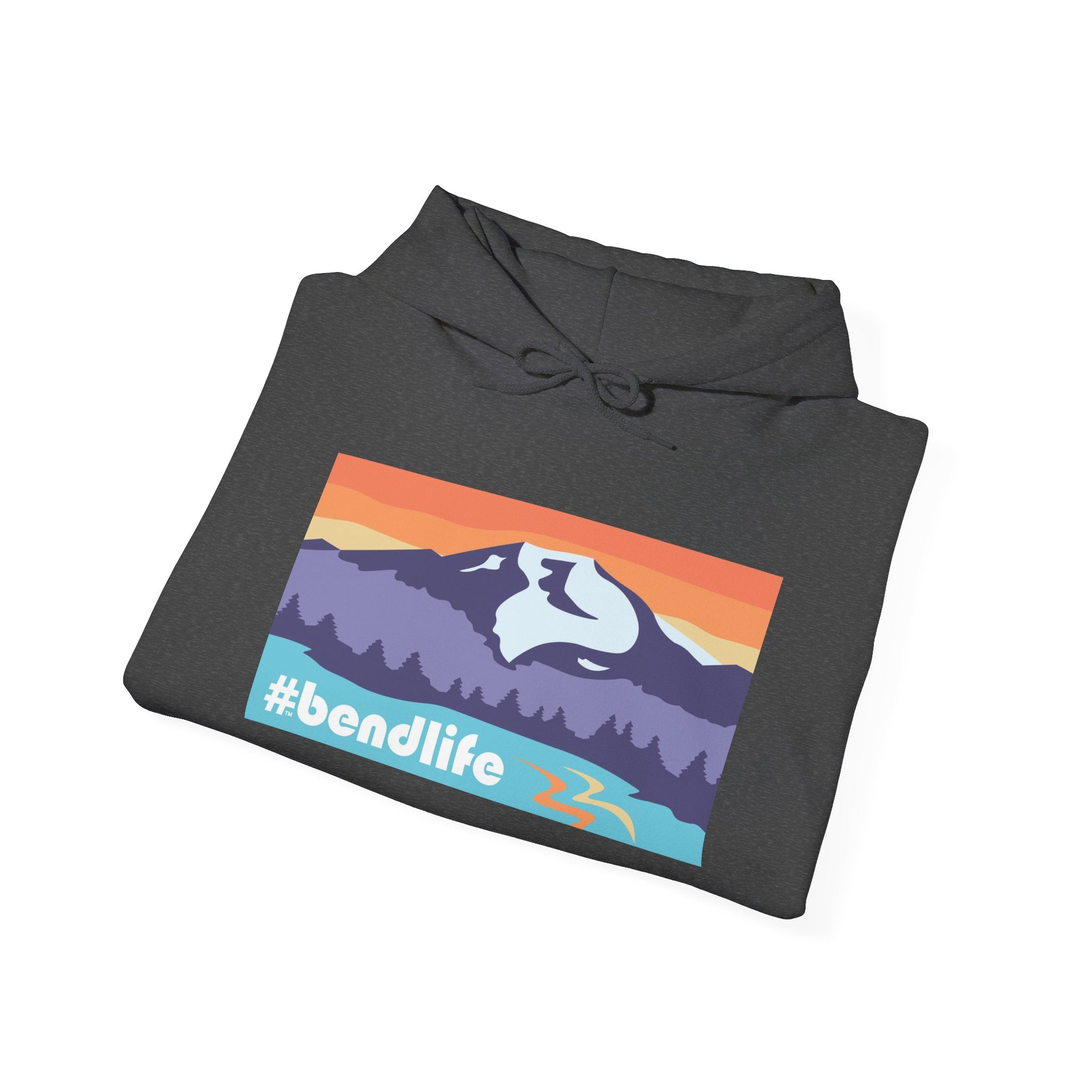 Bend Oregon #bendlife Mt Bachelor Mountain Hoodie - Cascade Collection Bend Oregon Hoodie