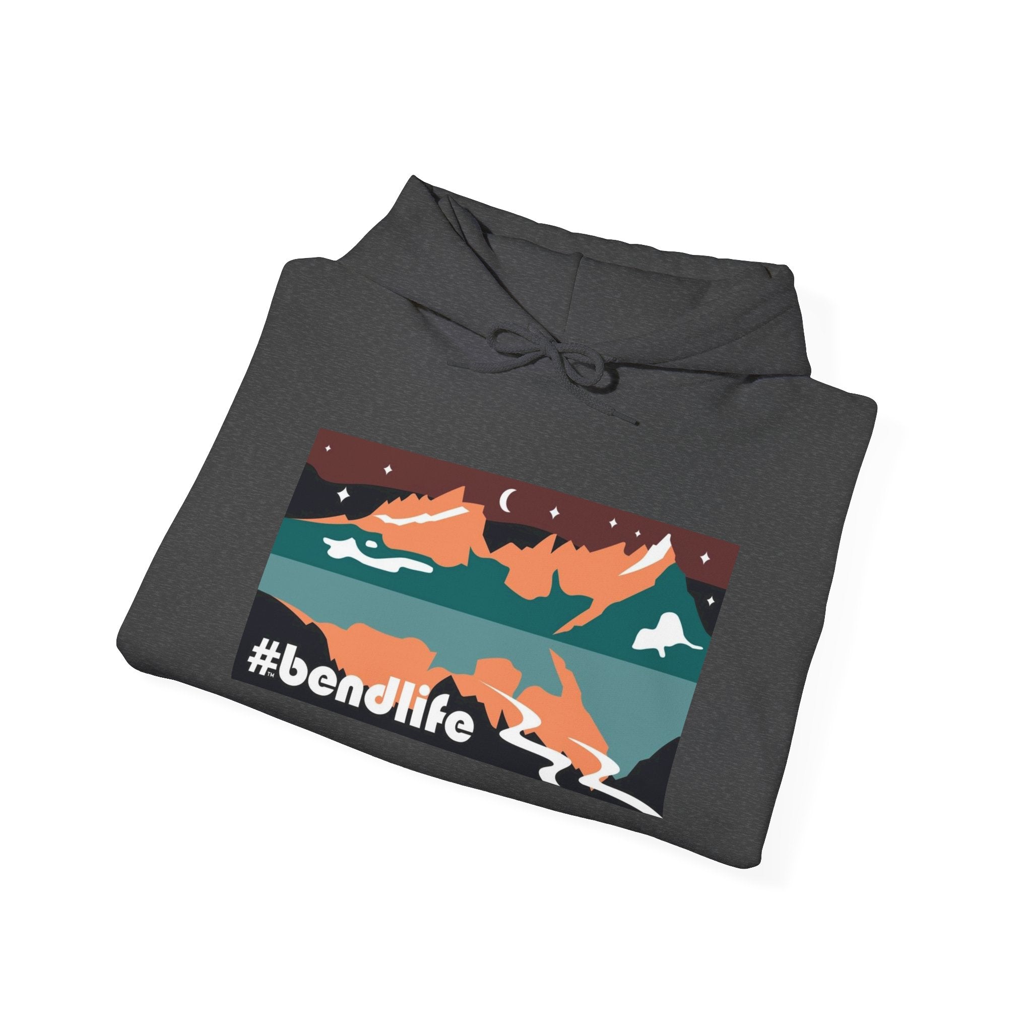 Bend Oregon #bendlife Broken Top Mountain Hoodie - Cascade Collection Bend Oregon Hoodie