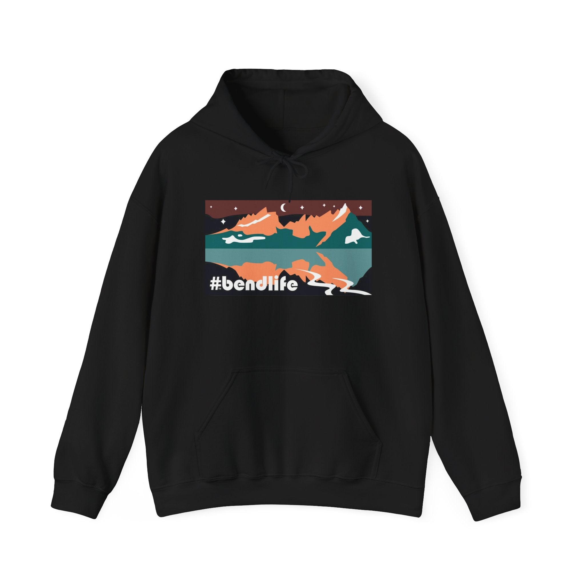 Bend Oregon #bendlife Broken Top Mountain Hoodie - Cascade Collection Bend Oregon Hoodie