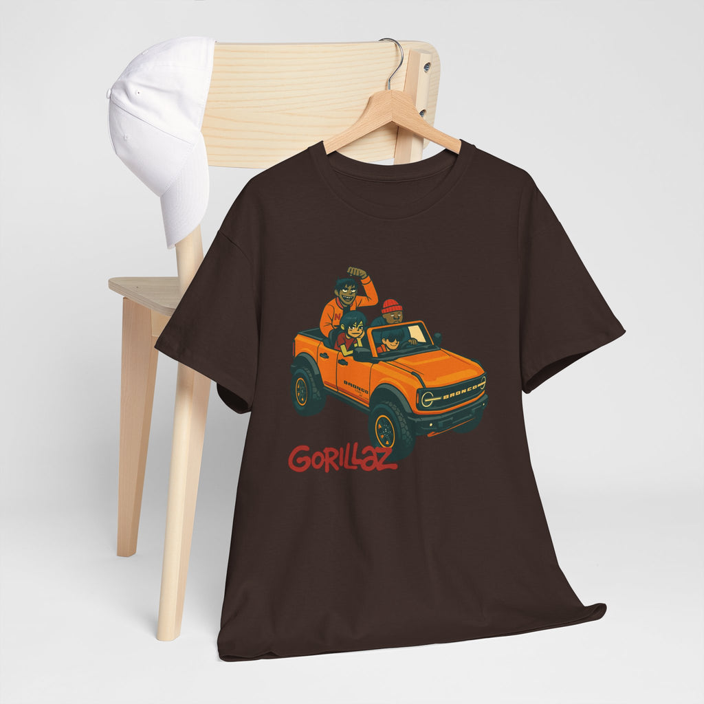 Gorillaz Inspired Bronco Jeep Tee | Band T-Shirt