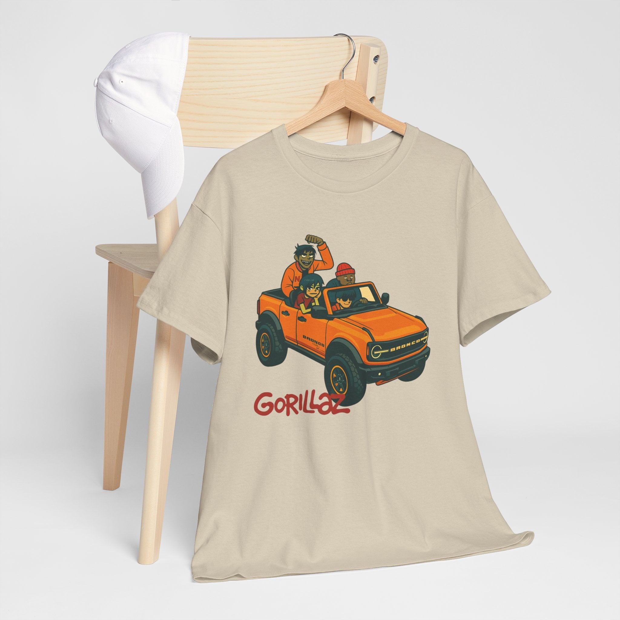 Gorillaz Inspired Bronco Jeep Tee | Band T-Shirt