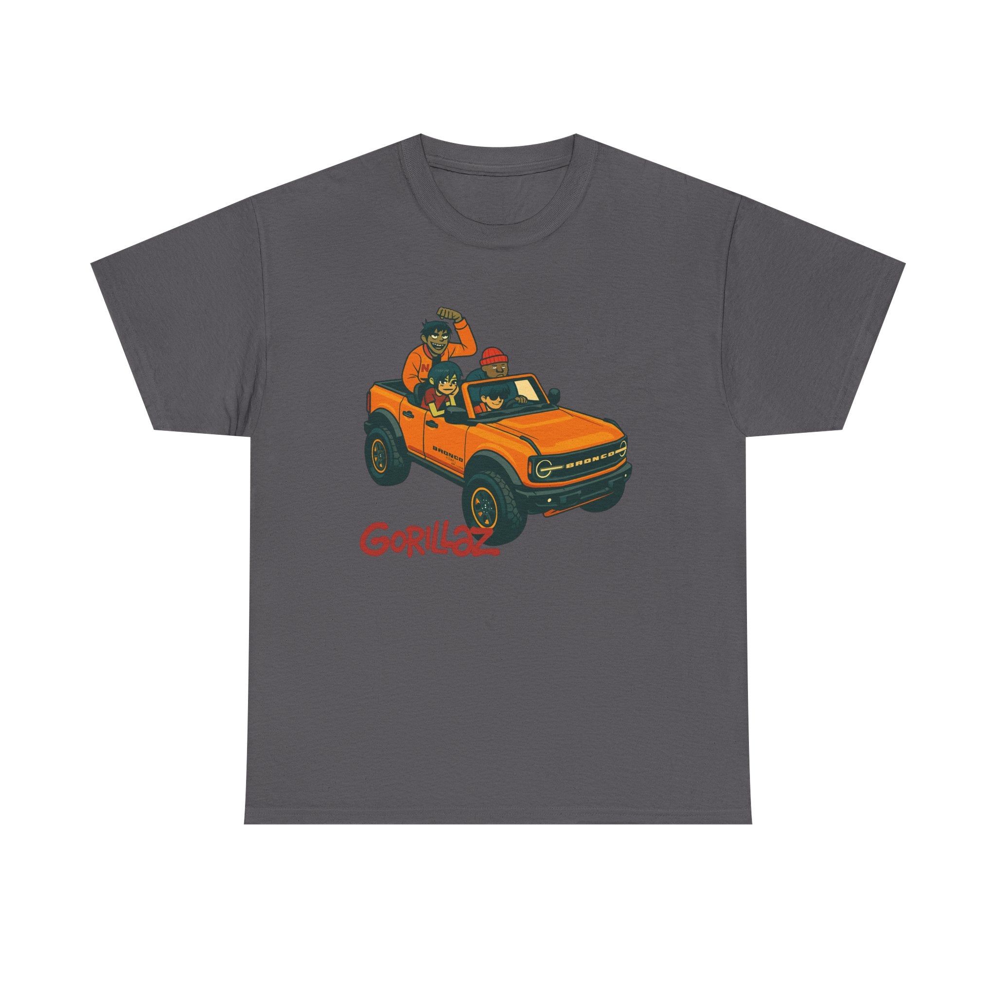 Gorillaz Inspired Bronco Jeep Tee | Band T-Shirt