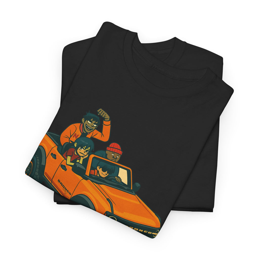 Gorillaz Inspired Bronco Jeep Tee | Band T-Shirt