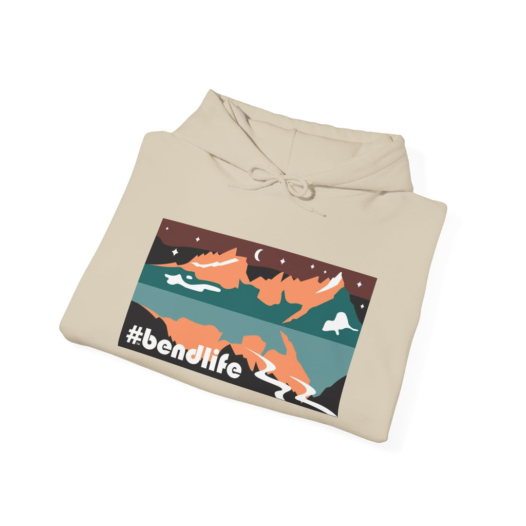 Bend Oregon #bendlife Broken Top Mountain Hoodie - Cascade Collection Bend Oregon Hoodie
