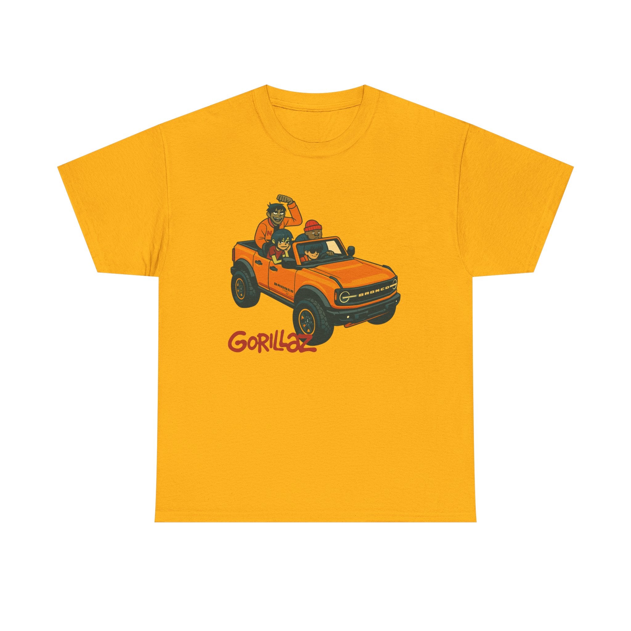 Gorillaz Inspired Bronco Jeep Tee | Band T-Shirt