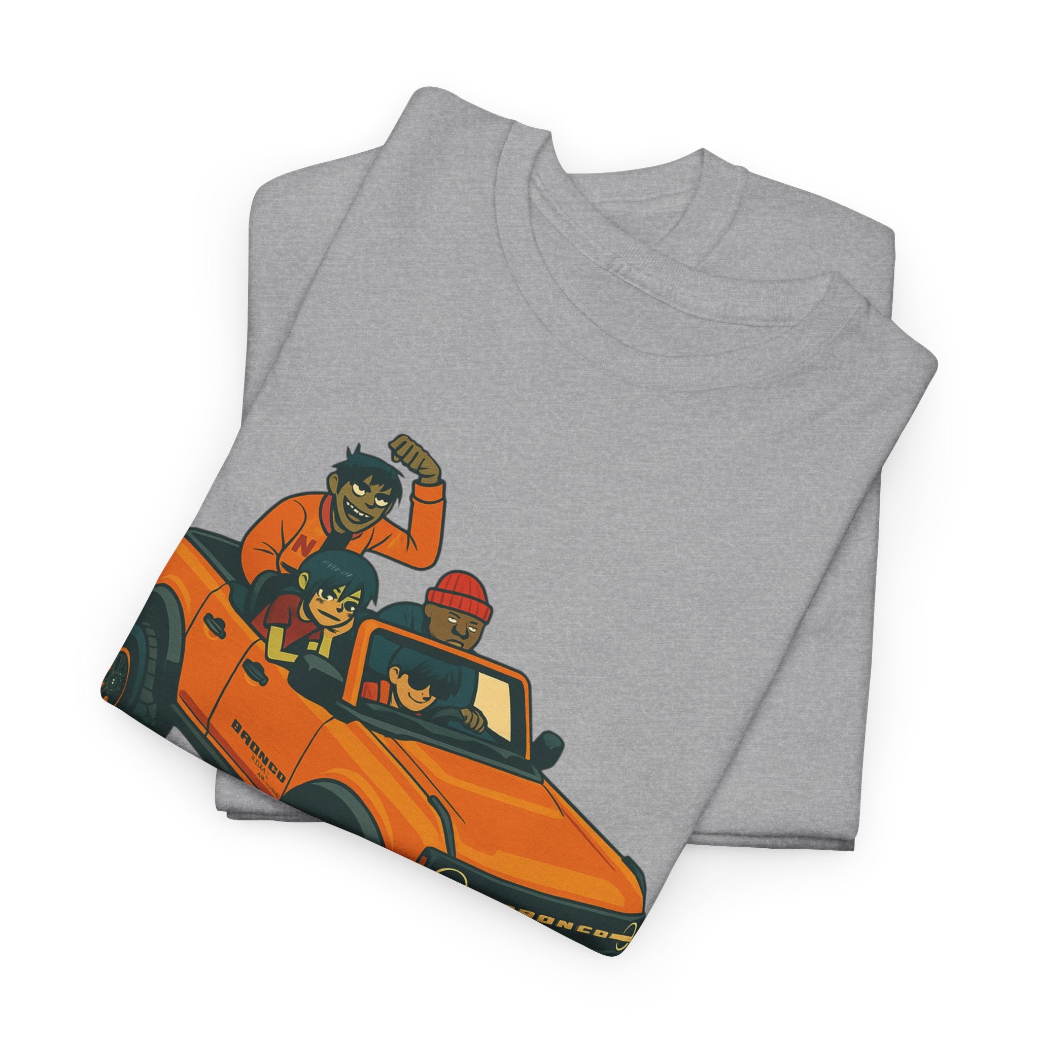 Gorillaz Inspired Bronco Jeep Tee | Band T-Shirt