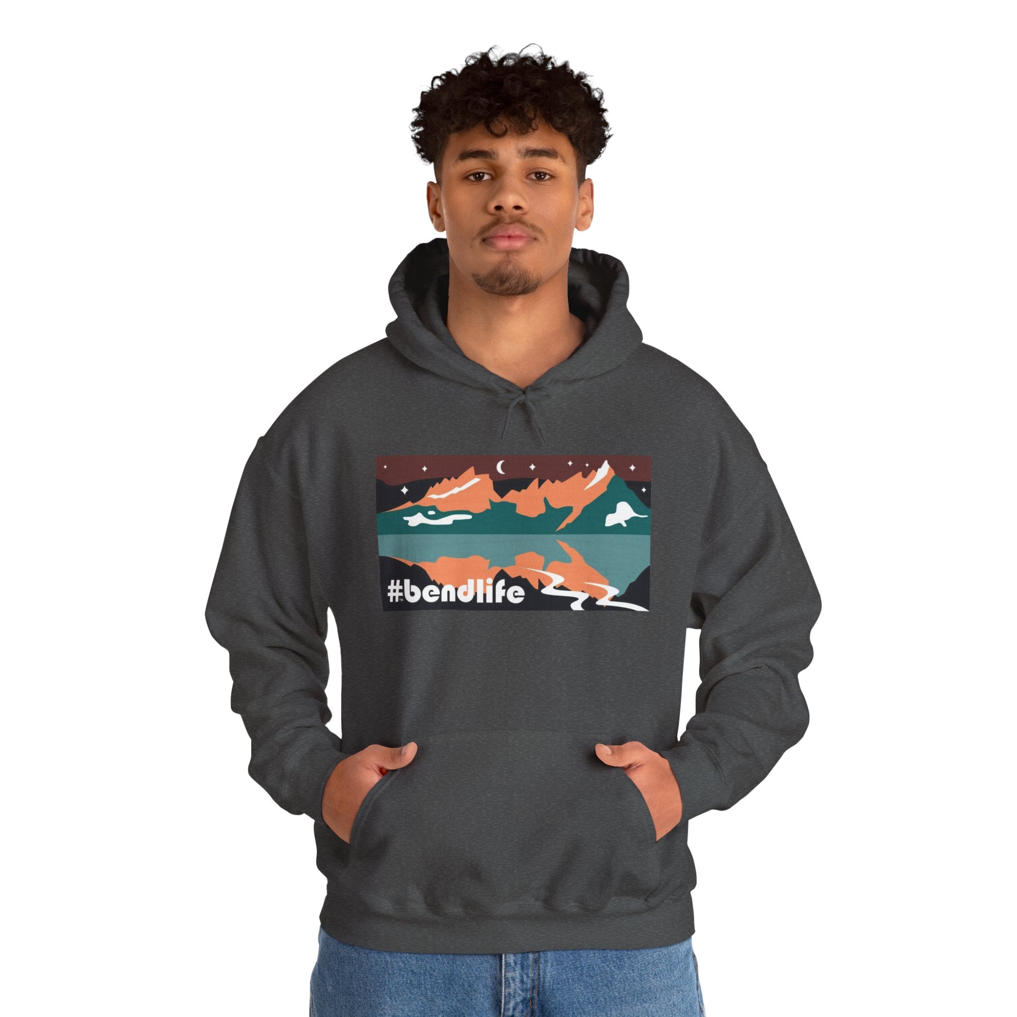 Bend Oregon #bendlife Broken Top Mountain Hoodie - Cascade Collection Bend Oregon Hoodie