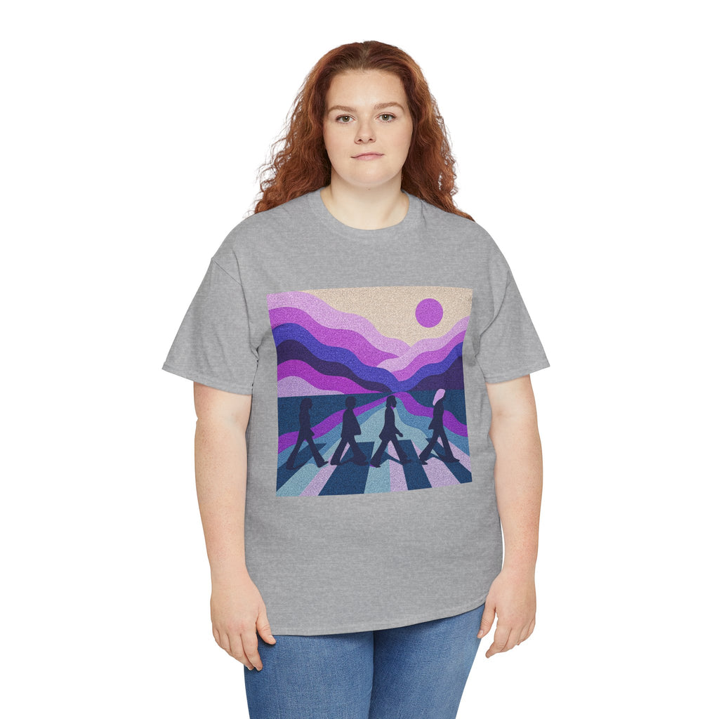 Copy of Beatles Inspired Abbey Road Tee | Retro Sunset Waves vinyl record vibes pop music