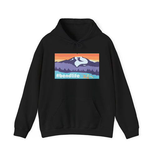 Bend Oregon #bendlife Mt Bachelor Mountain Hoodie - Cascade Collection Bend Oregon Hoodie