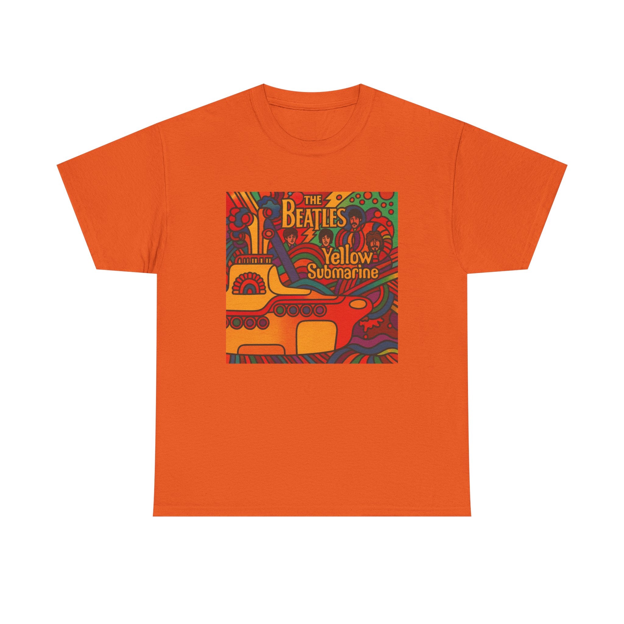 Yellow Submarine Beatles Inspired T-Shirt | Psychedelic Retro Waves, Vintage 60s Art
