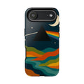 Dark Side of Moon Phone Case — Rainbow Landscape Tough Case Pink Floyd Inspired