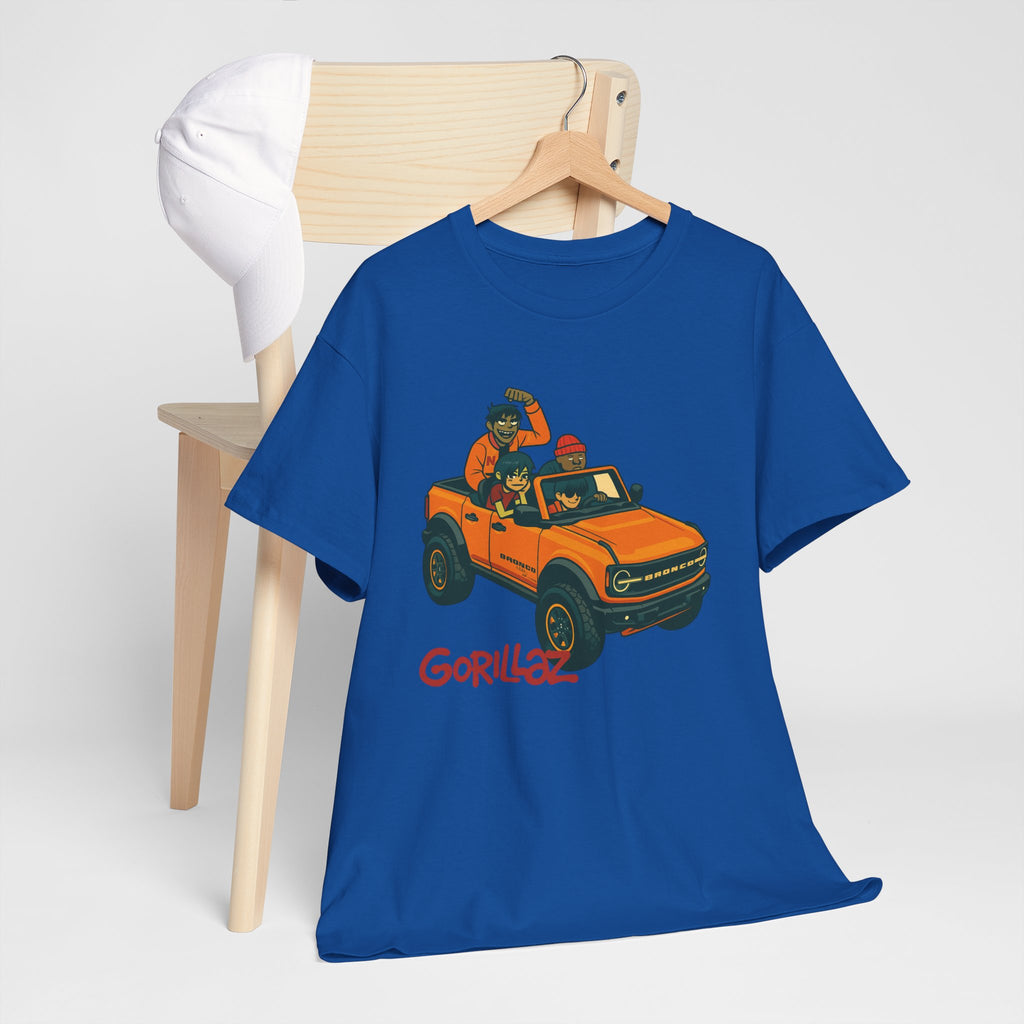 Gorillaz Inspired Bronco Jeep Tee | Band T-Shirt