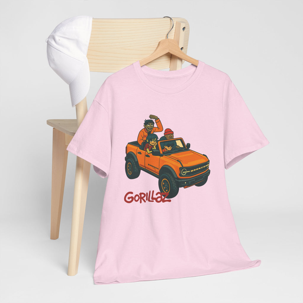 Gorillaz Inspired Bronco Jeep Tee | Band T-Shirt