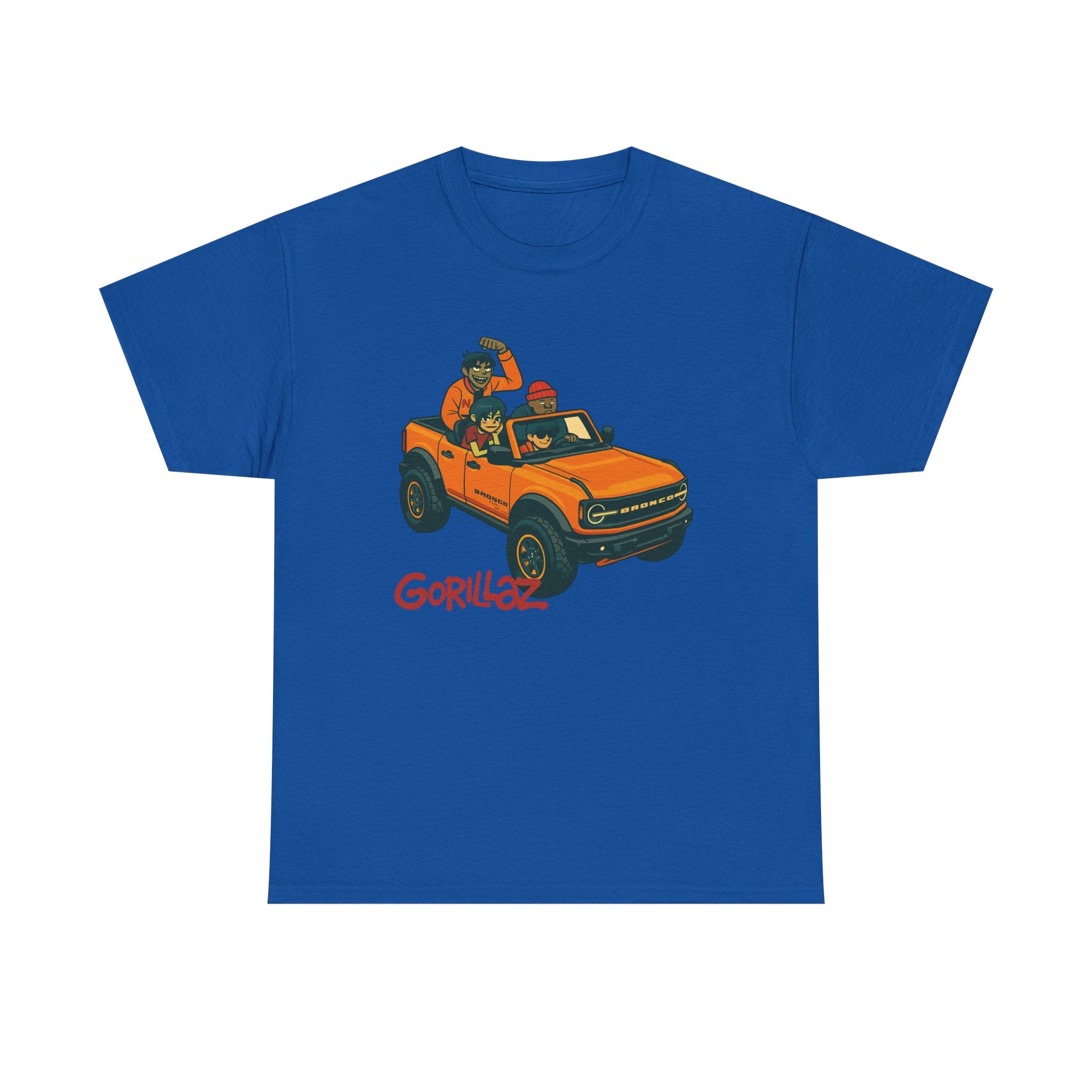 Gorillaz Inspired Bronco Jeep Tee | Band T-Shirt