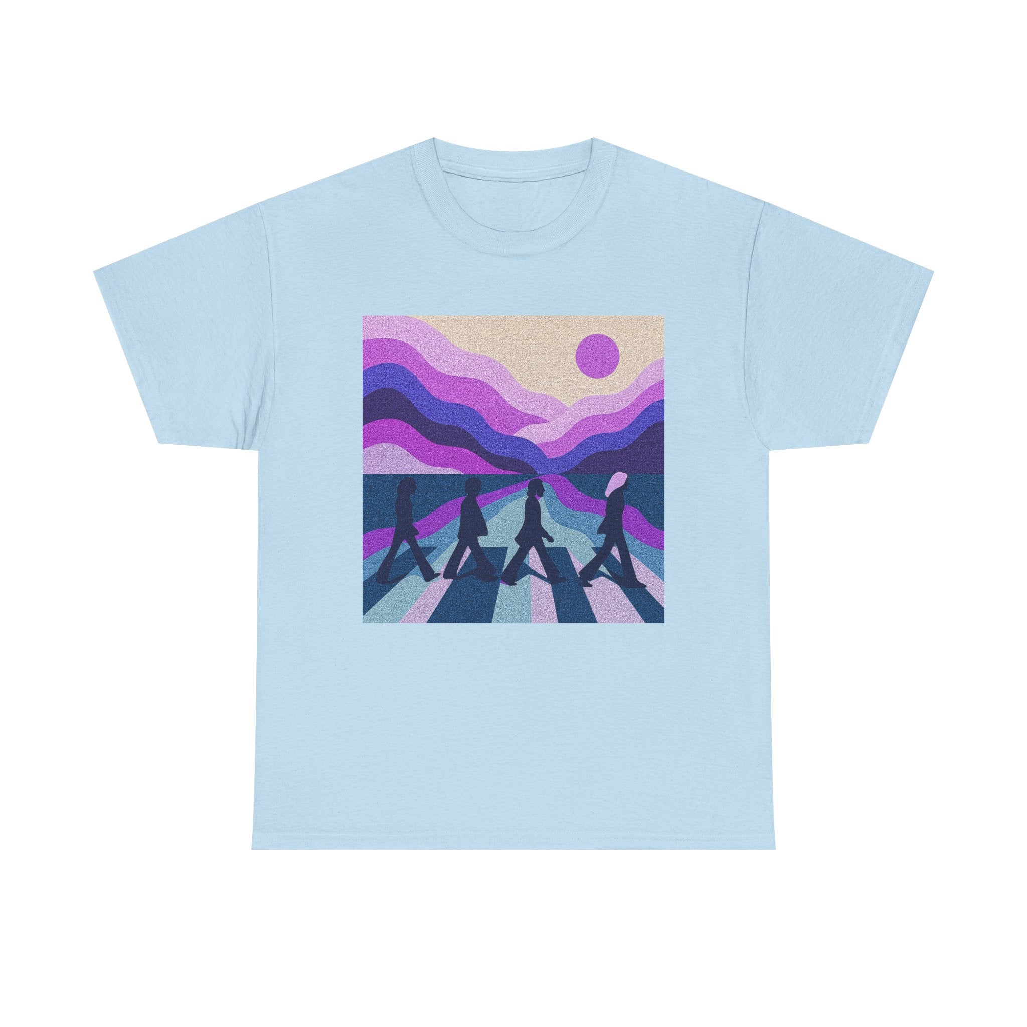 Copy of Beatles Inspired Abbey Road Tee | Retro Sunset Waves vinyl record vibes pop music