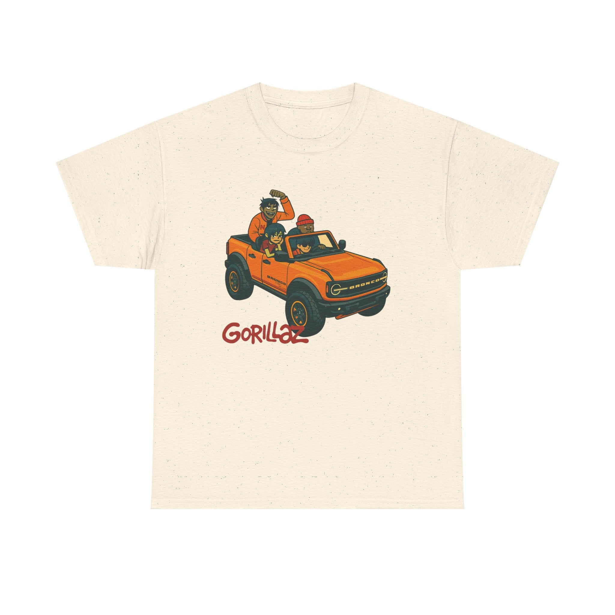 Gorillaz Inspired Bronco Jeep Tee | Band T-Shirt