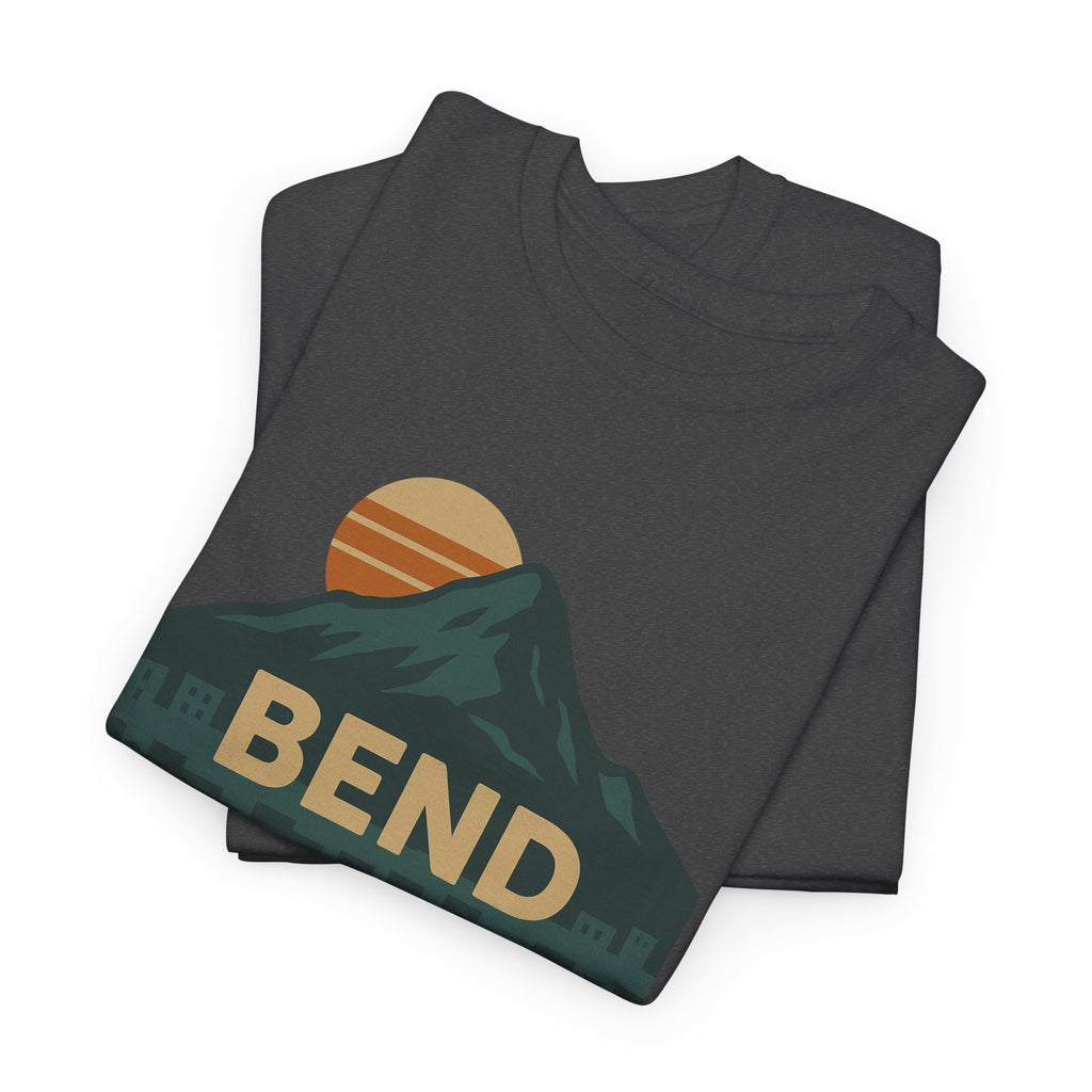 Bend Oregon Vinyl Stop T-Shirt | Mountain Record Player Tee Record Store