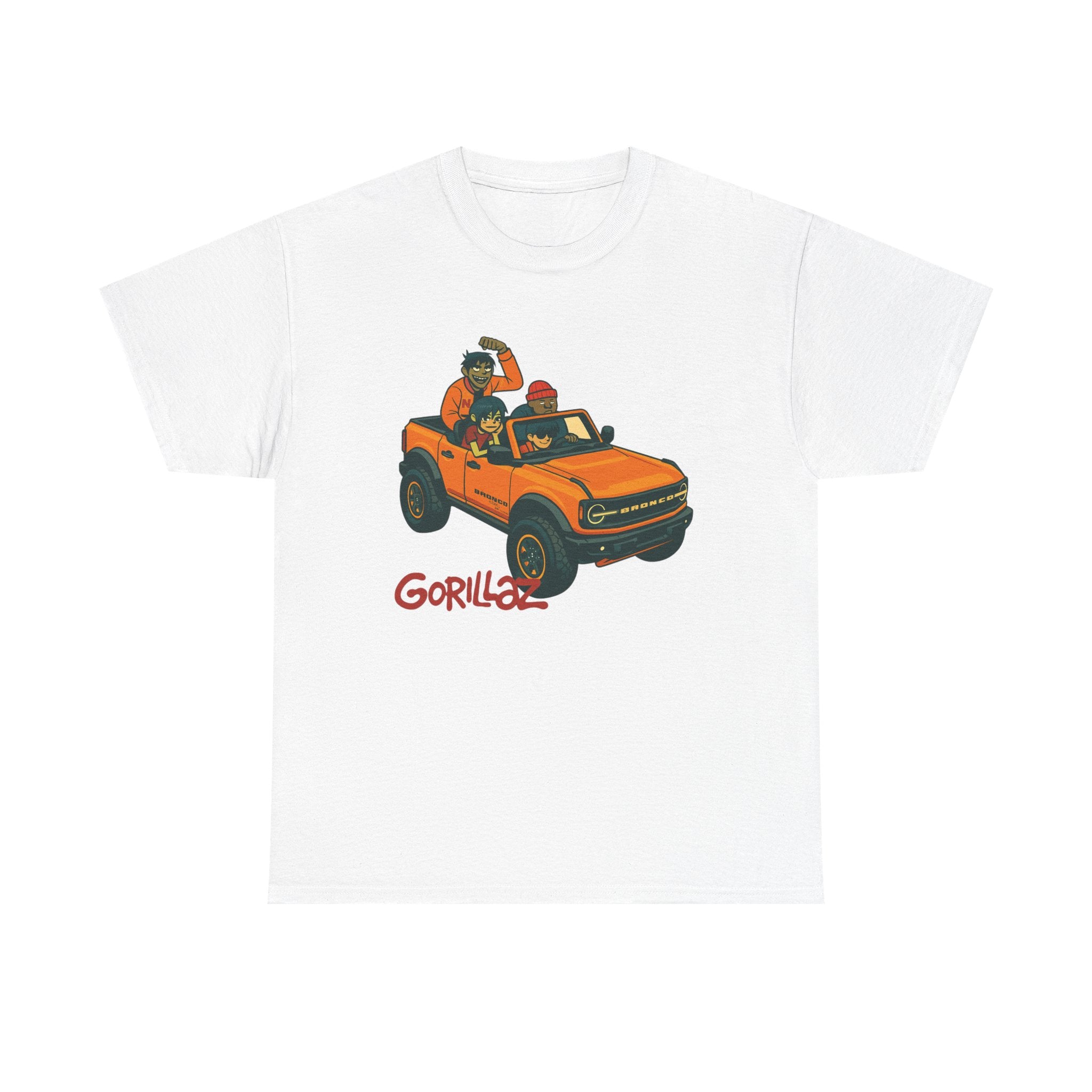 Gorillaz Inspired Bronco Jeep Tee | Band T-Shirt