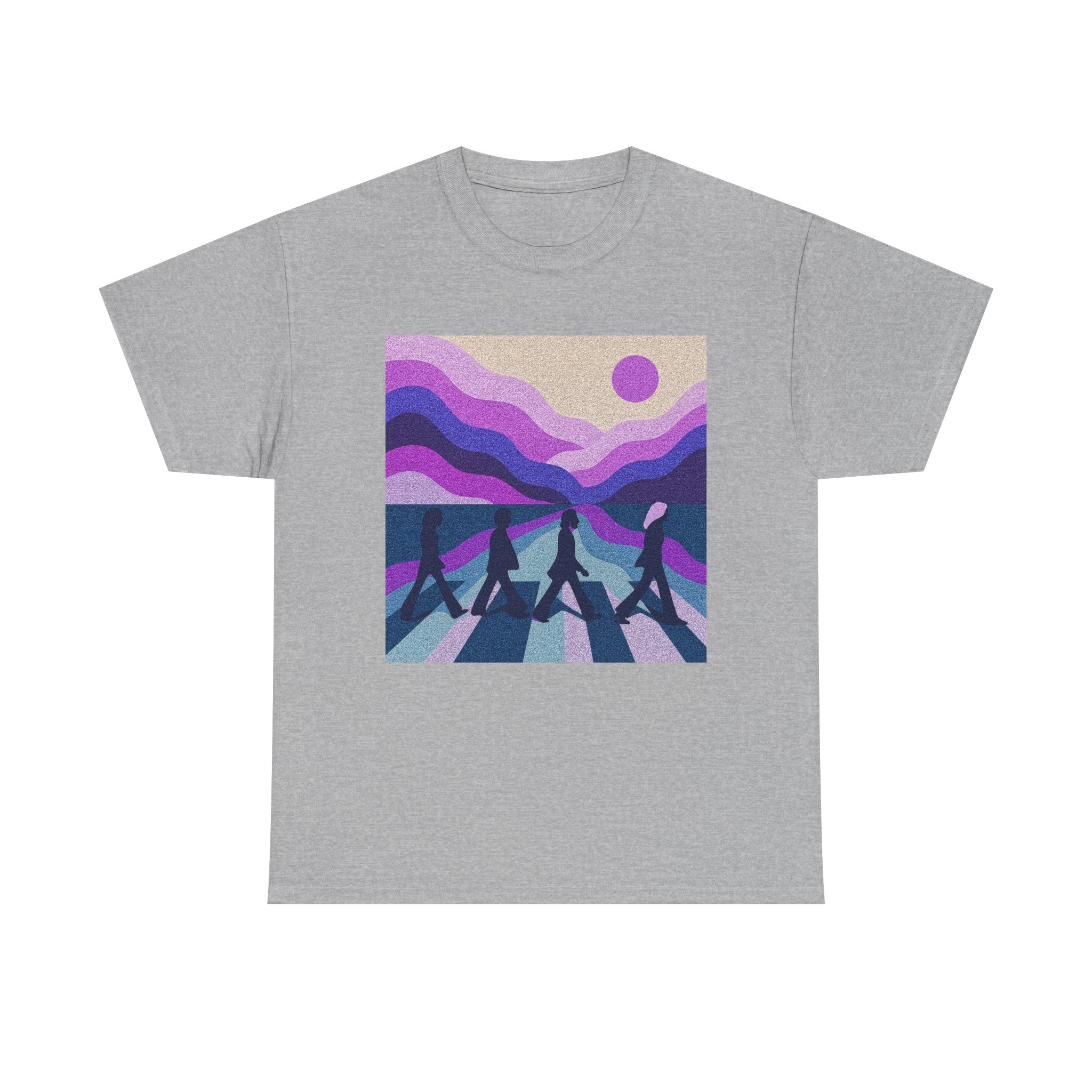 Copy of Beatles Inspired Abbey Road Tee | Retro Sunset Waves vinyl record vibes pop music