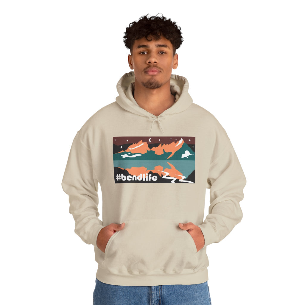 Bend Oregon #bendlife Broken Top Mountain Hoodie - Cascade Collection Bend Oregon Hoodie