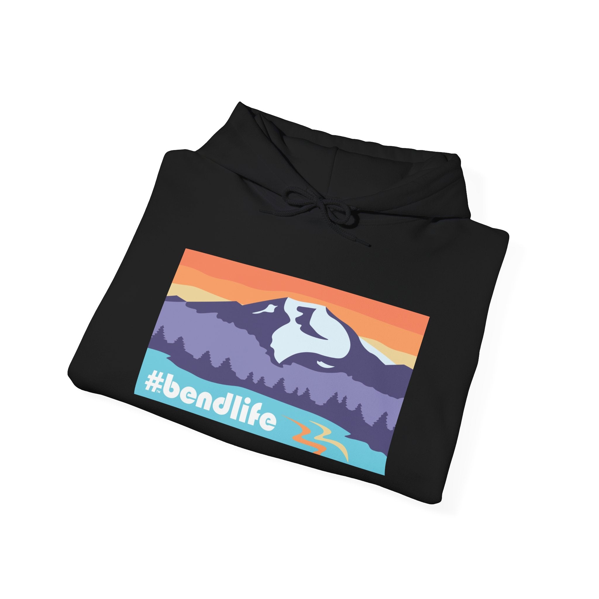 Bend Oregon #bendlife Mt Bachelor Mountain Hoodie - Cascade Collection Bend Oregon Hoodie